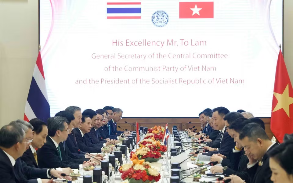 Tổng Bí thư, Chủ tịch nước Tô Lâm hội đàm với Thủ tướng Thái Lan Anutin Charnvirakul