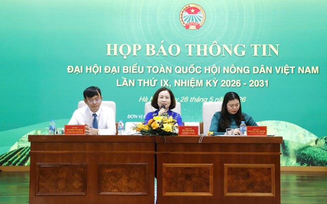 Đại hội đại biểu toàn quốc Hội Nông dân Việt Nam lần thứ IX diễn ra từ 7- 8/6