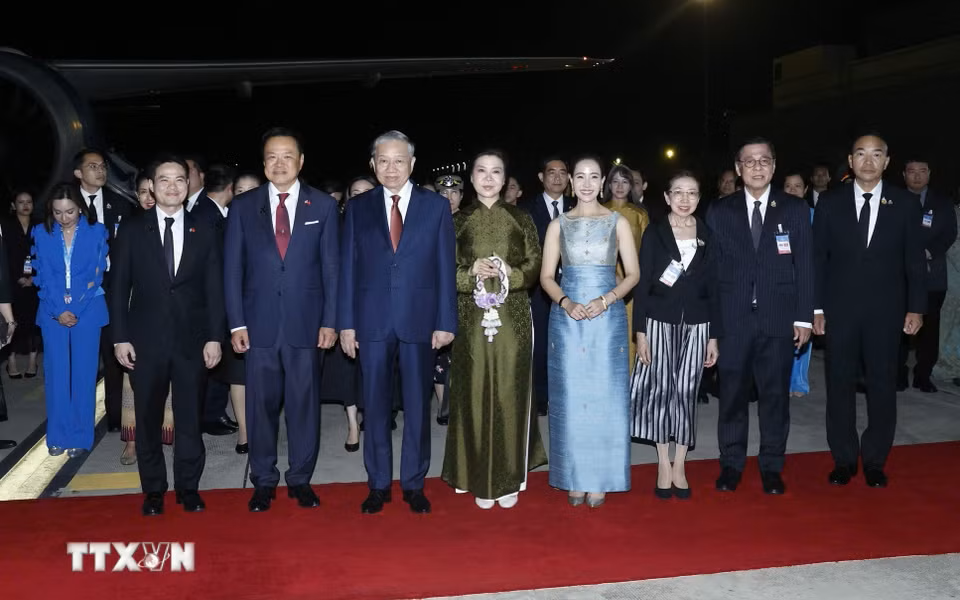 Tổng Bí thư, Chủ tịch nước Tô Lâm và Phu nhân kết thúc tốt đẹp chuyến thăm chính thức Thái Lan; lên đường thăm cấp Nhà nước tới Singapore