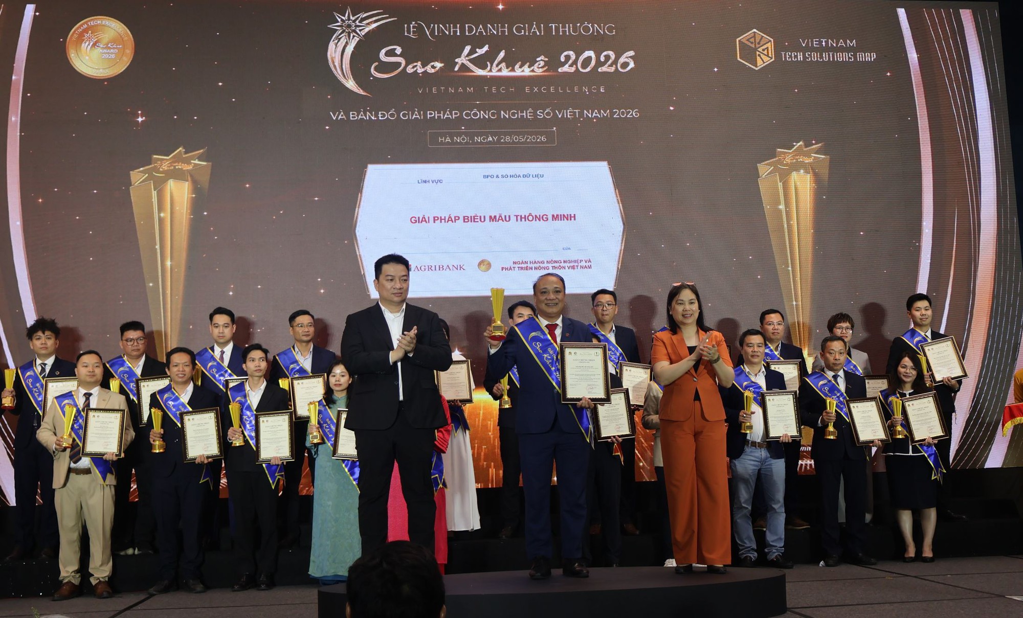 Hai giải pháp số của Agribank được vinh danh tại Sao Khuê 2026- Ảnh 1.