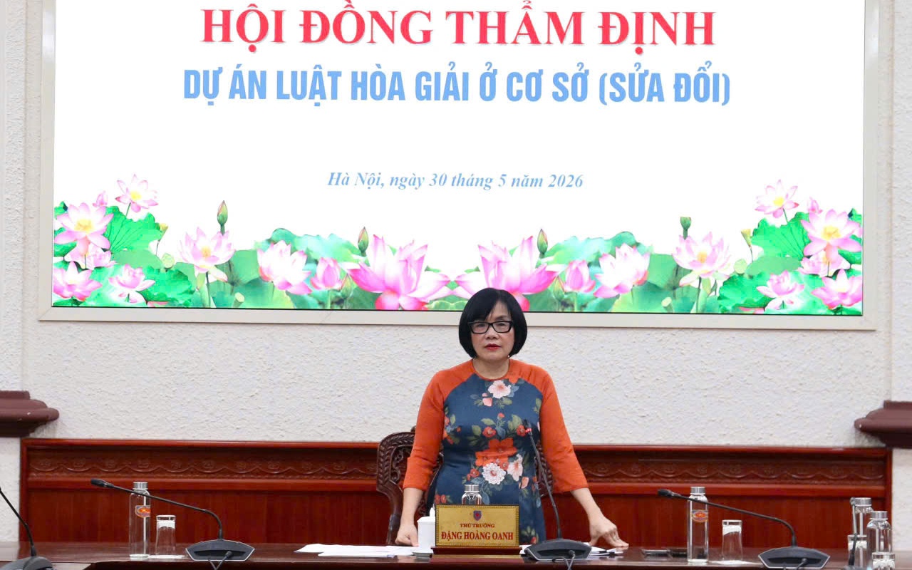 Bộ Tư pháp thẩm định dự án Luật Hòa giải ở cơ sở (sửa đổi)