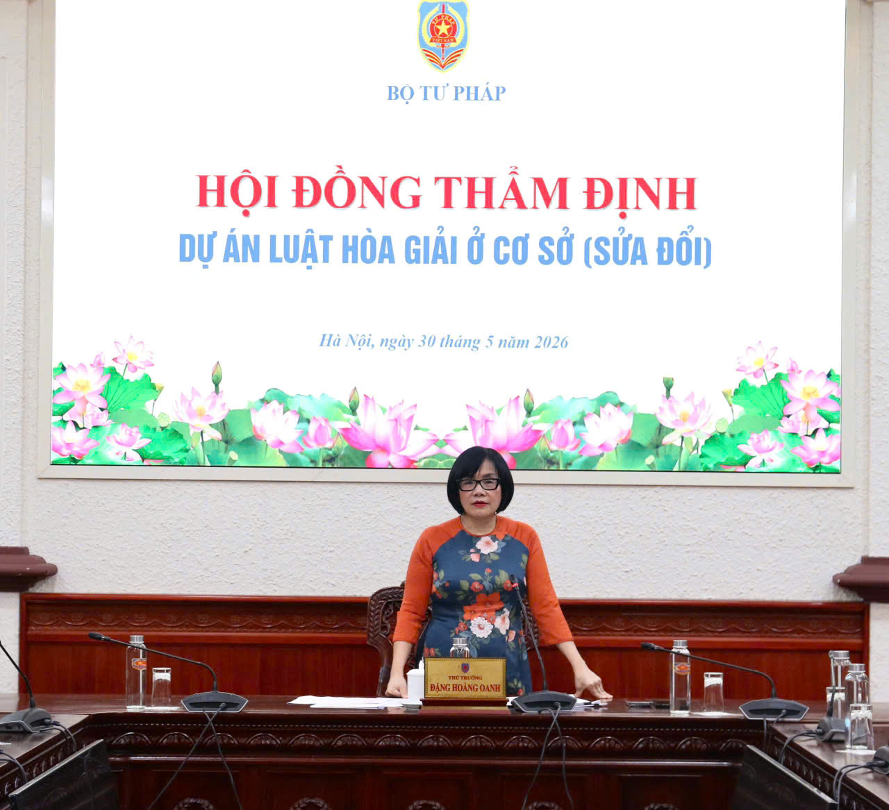 Bộ Tư pháp thẩm định dự án Luật Hòa giải ở cơ sở (sửa đổi)- Ảnh 1.