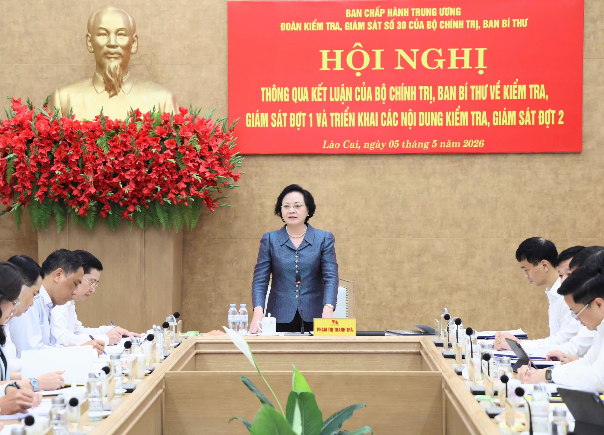 Triển khai các nội dung kiểm tra đợt 2 của Bộ Chính trị, Ban Bí thư đối với Ban Thường vụ Tỉnh ủy Lào Cai- Ảnh 6.