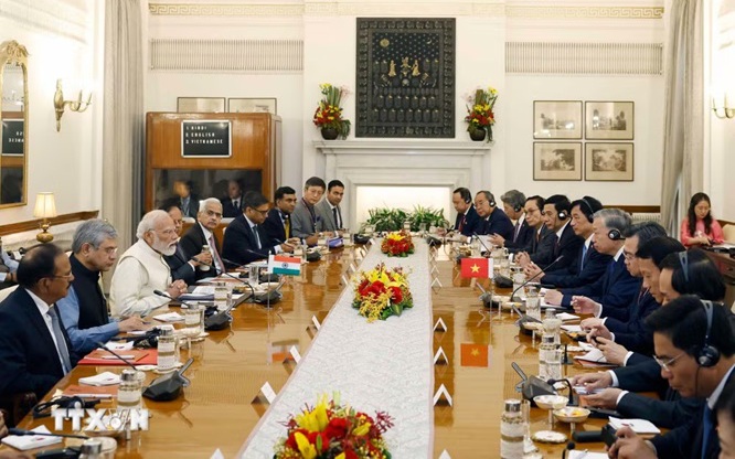 Tổng Bí thư, Chủ tịch nước Tô Lâm hội đàm với Thủ tướng Ấn Độ Narendra Modi