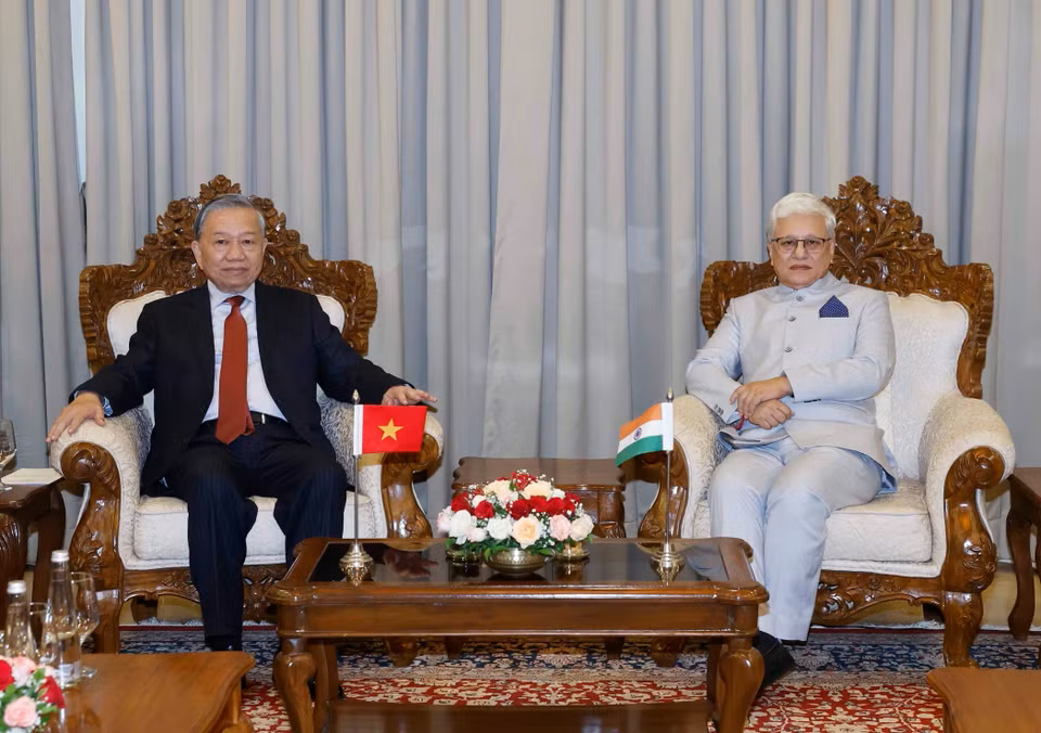 Tổng Bí thư, Chủ tịch nước Tô Lâm tiếp Thống đốc bang Maharashtra- Ảnh 2.