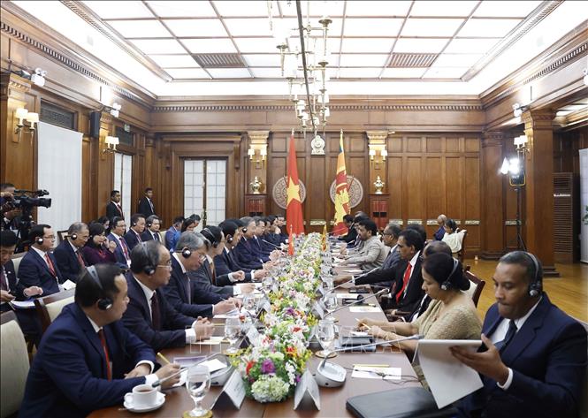 Tổng Bí thư, Chủ tịch nước Tô Lâm hội đàm với Tổng thống Sri Lanka Anura Kumara Dissanayake- Ảnh 2.