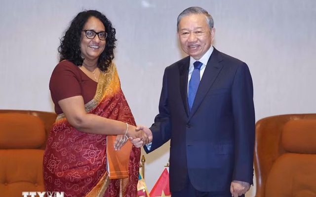 Tổng Bí thư, Chủ tịch nước Tô Lâm hội kiến Thủ tướng Sri Lanka Harini Amarasuriya