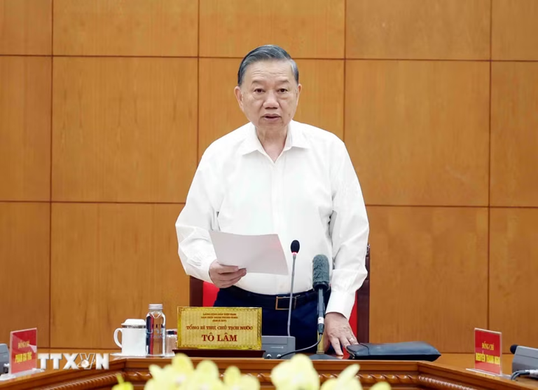 Tổng Bí thư, Chủ tịch nước Tô Lâm: Bảo vệ môi trường và thích ứng với biến đổi khí hậu là một trong những trụ cột của mô hình phát triển mới- Ảnh 1. Tổng Bí thư, Chủ tịch nước Tô Lâm: Bảo vệ môi trường và thích ứng với biến đổi khí hậu là một trong những trụ cột của mô hình phát triển mới- Ảnh 1.