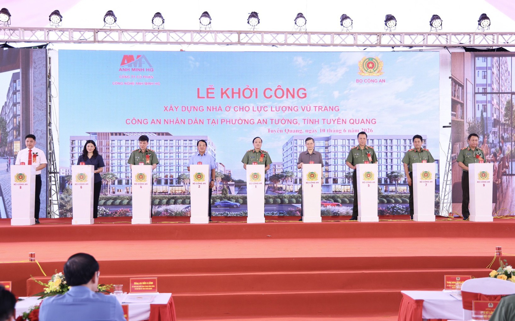 Khởi công Dự án nhà ở cho cán bộ, chiến sĩ công an