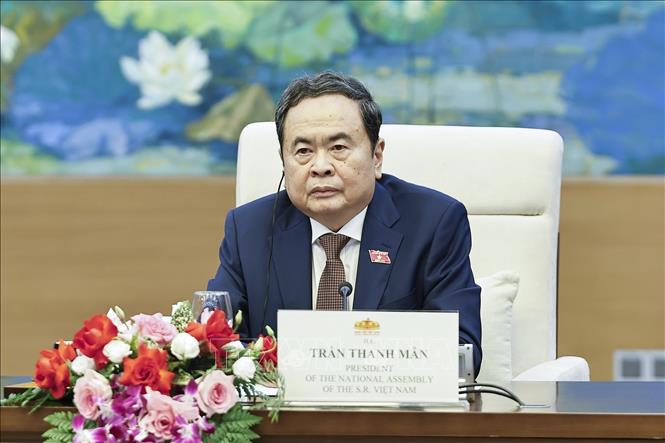 Chủ tịch Quốc hội Trần Thanh Mẫn tiếp Phó Chủ tịch Quốc hội Cộng hòa Liên bang Đức- Ảnh 2.