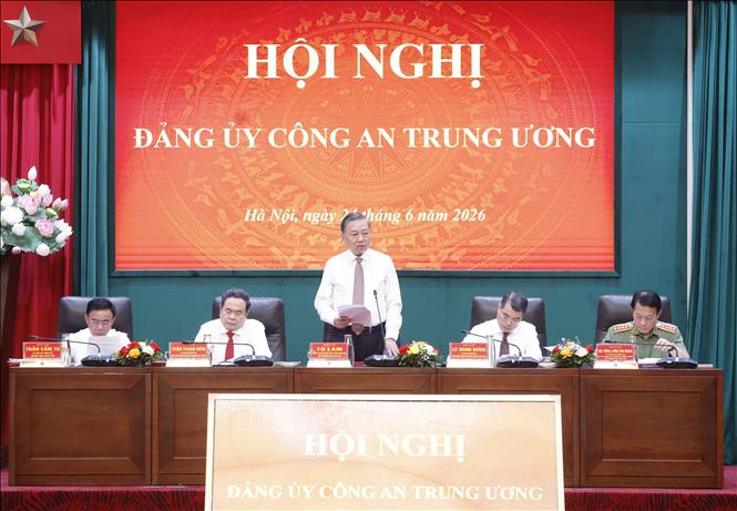 Tổng Bí thư, Chủ tịch nước Tô Lâm dự Hội nghị Đảng ủy Công an Trung ương- Ảnh 1.