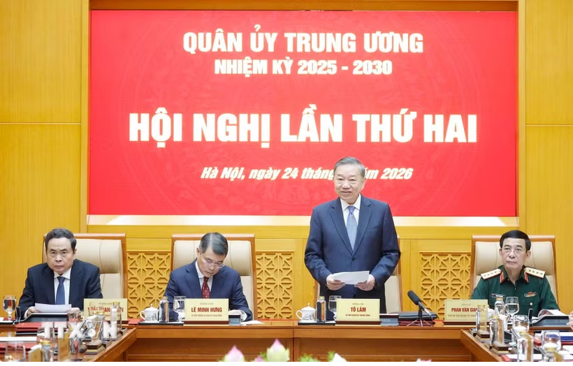 Tổng Bí thư, Chủ tịch nước Tô Lâm chủ trì Hội nghị Quân ủy Trung ương- Ảnh 1.