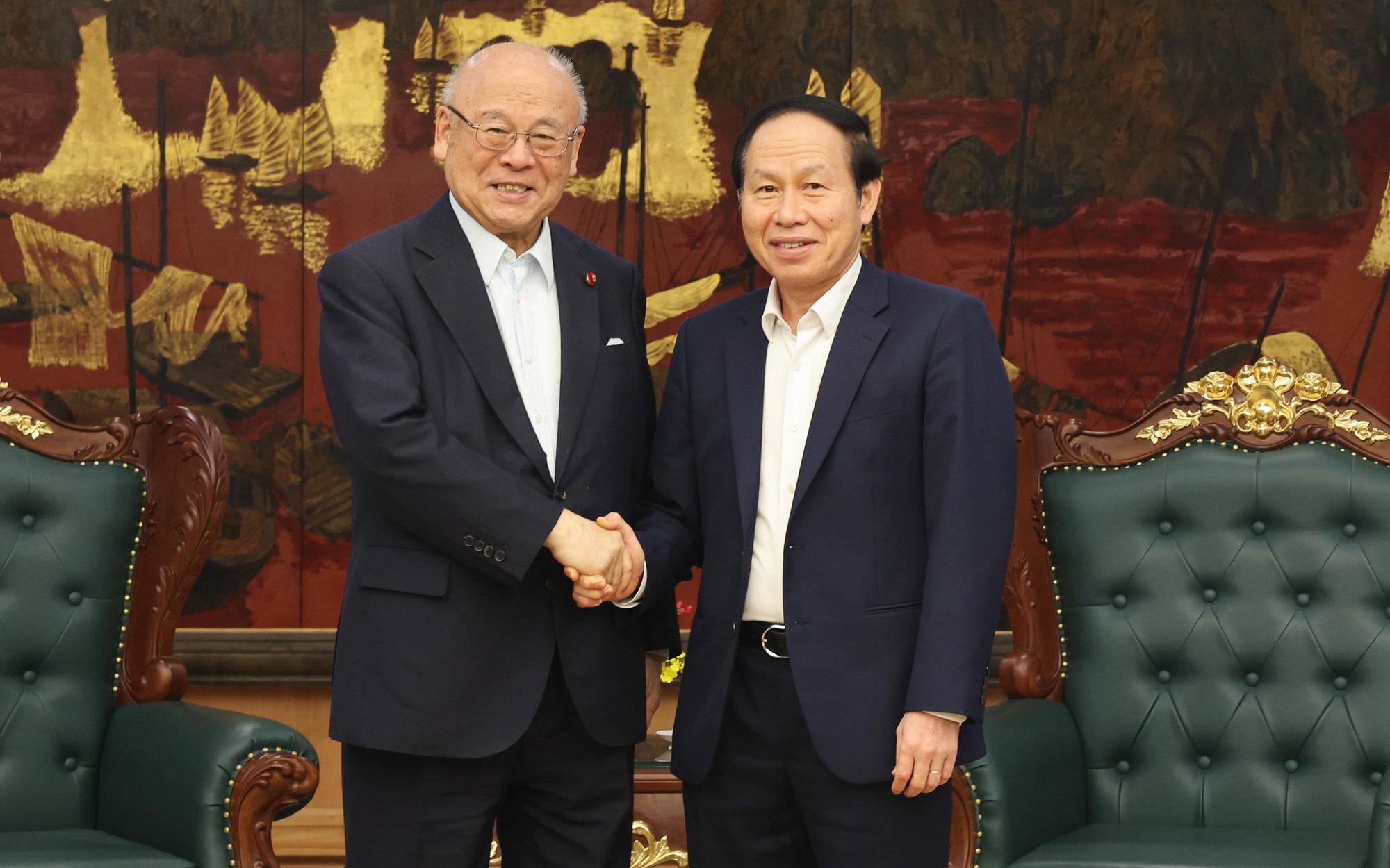 Phó Thủ tướng Lê Tiến Châu tiếp Cố vấn đặc biệt Liên minh Nghị sĩ hữu nghị Nhật Bản-Việt Nam