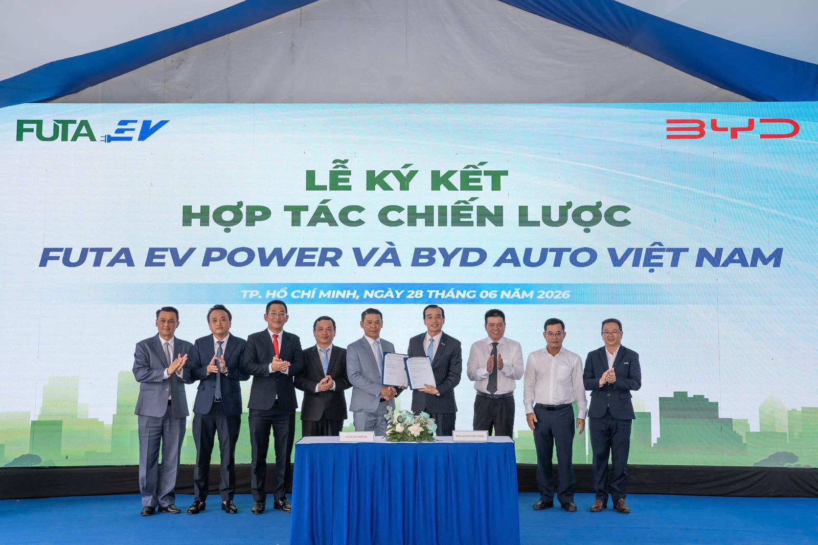 FUTA EV POWER và BYD AUTO Việt Nam hợp tác phát triển hạ tầng sạc xe điện- Ảnh 1.