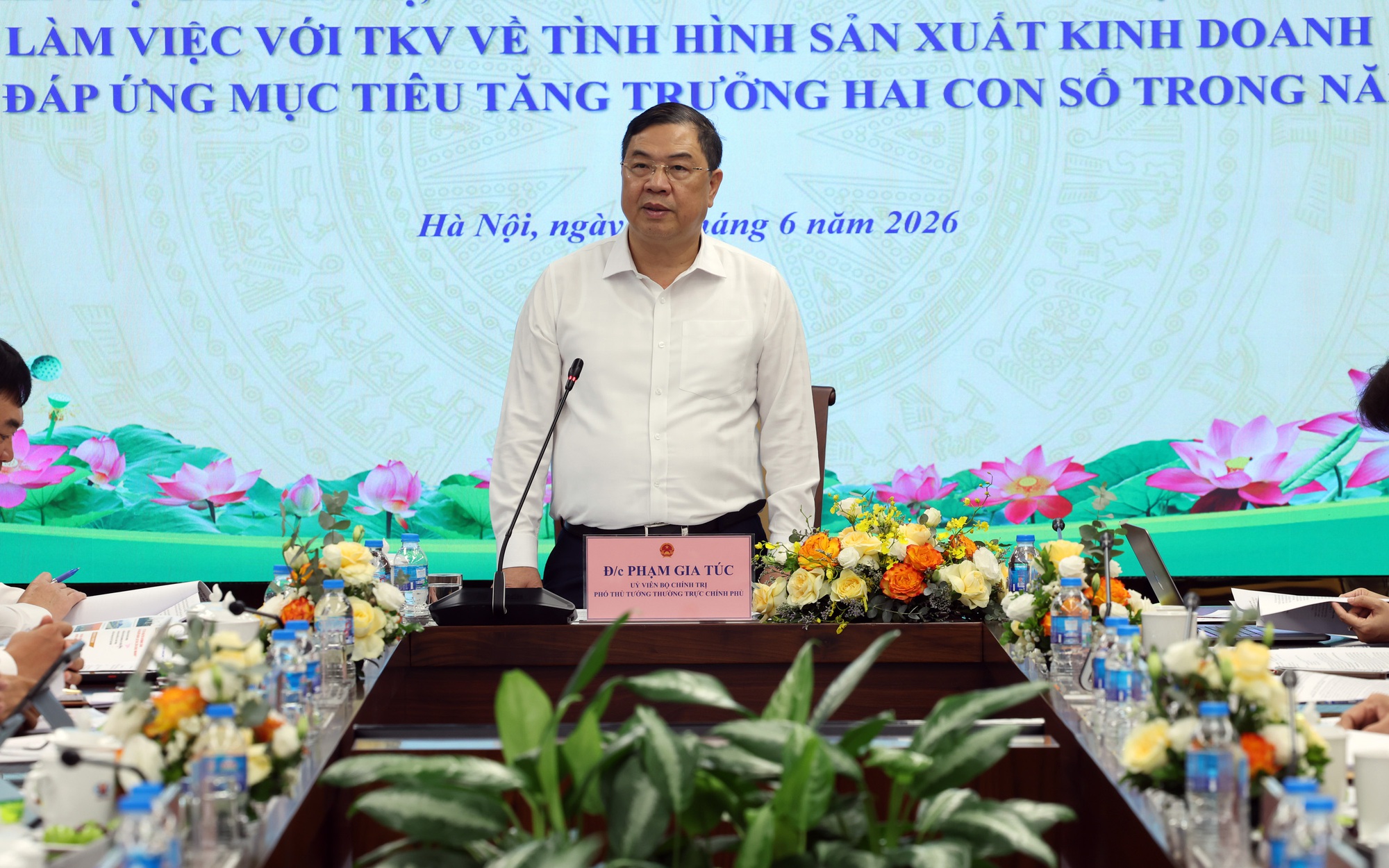 Phó Thủ tướng Thường trực Phạm Gia Túc làm việc với TKV về thúc đẩy tăng trưởng hai con số- Ảnh 1.