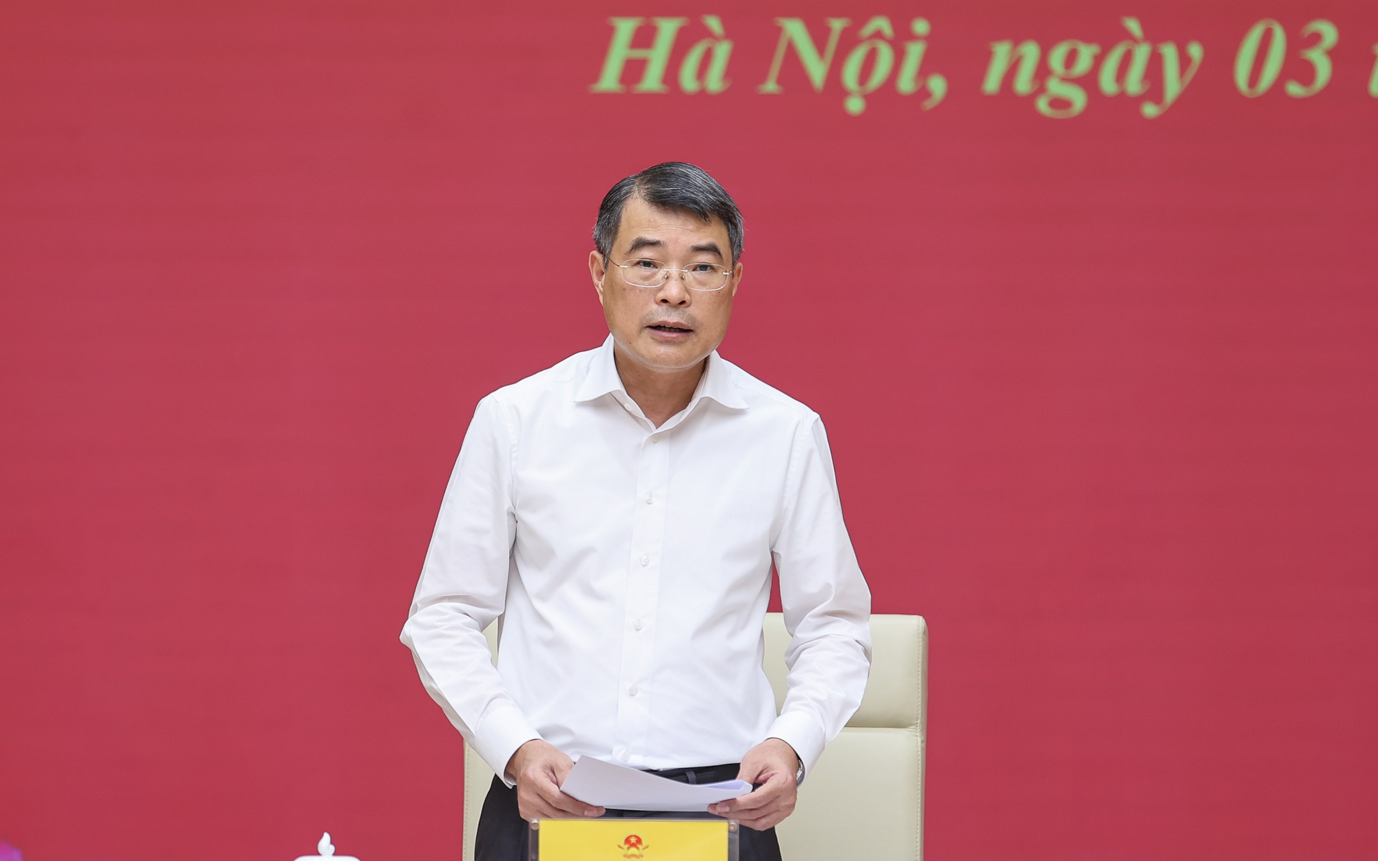 Đồng chí Lê Minh Hưng chủ trì hội nghị Ban Chấp hành Đảng bộ Chính phủ