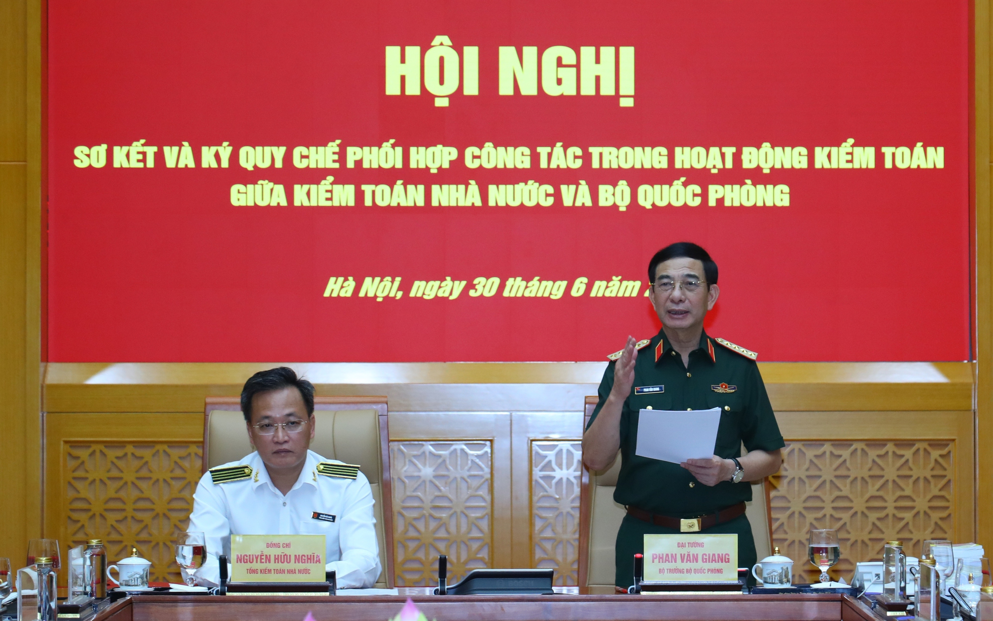 Sơ kết Quy chế phối hợp công tác trong hoạt động kiểm toán giữa Kiểm toán Nhà nước và Bộ Quốc phòng