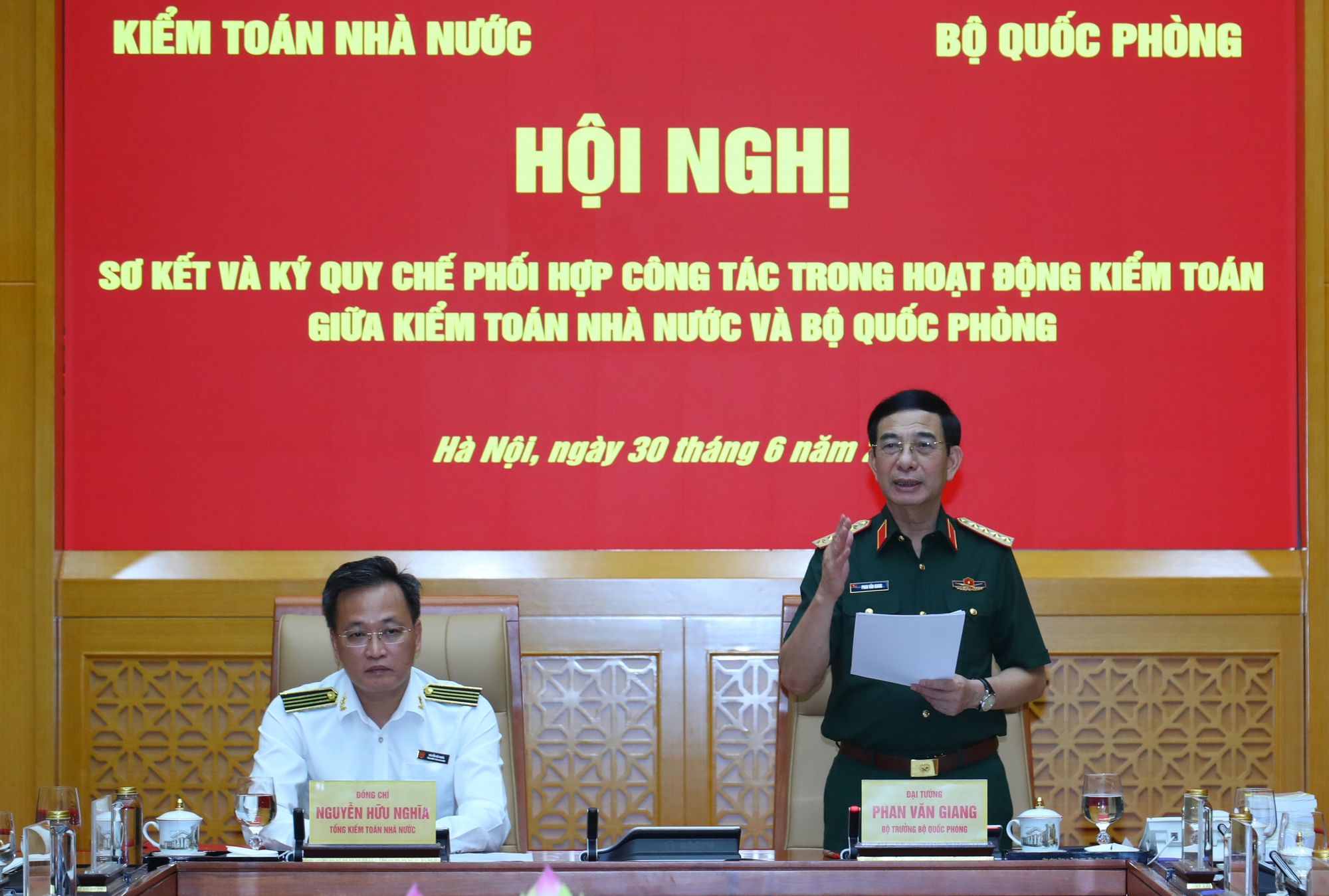 Sơ kết Quy chế phối hợp công tác trong hoạt động kiểm toán giữa Kiểm toán Nhà nước và Bộ Quốc phòng- Ảnh 2.