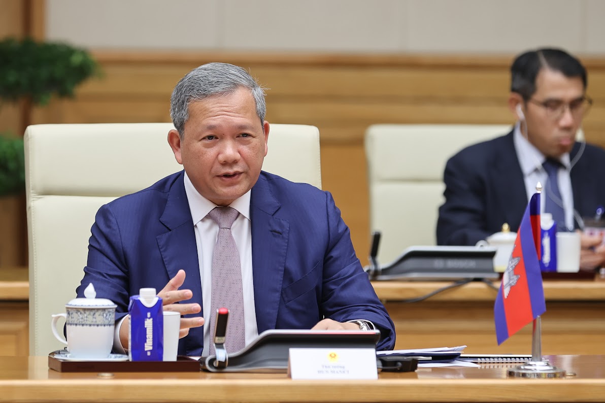 Thủ tướng Lê Minh Hưng hội đàm với Thủ tướng Campuchia Hun Manet- Ảnh 4. Thủ tướng Lê Minh Hưng hội đàm với Thủ tướng Campuchia Hun Manet- Ảnh 4.