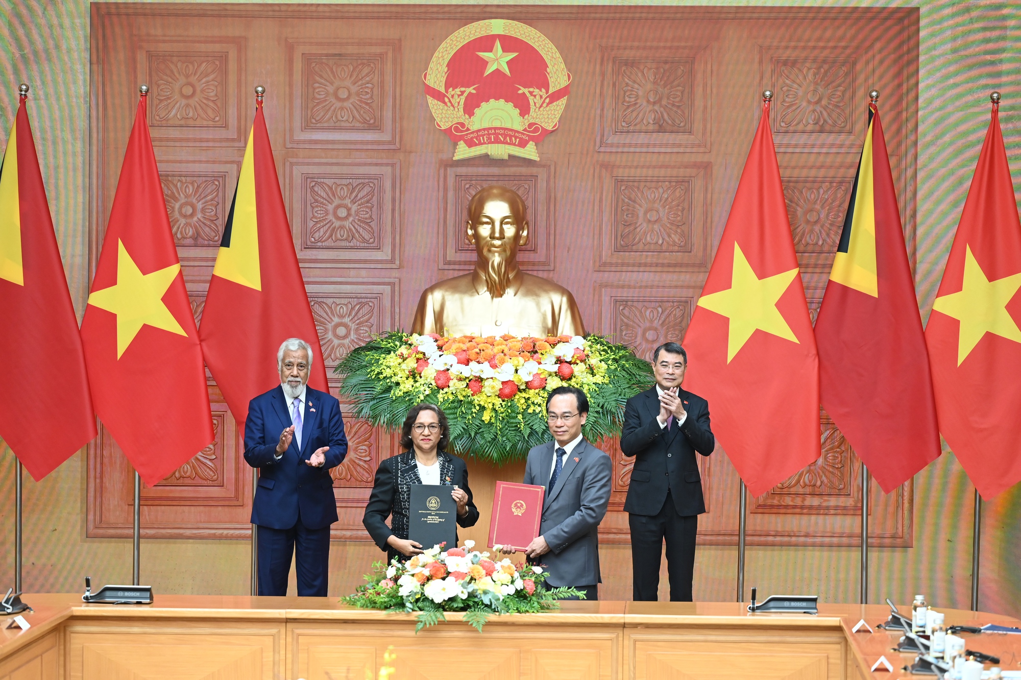 Thủ tướng Lê Minh Hưng hội đàm với Thủ tướng Timor-Leste: Hai nước hội tụ nhiều tiềm năng, lợi thế để mở rộng hợp tác- Ảnh 6.
