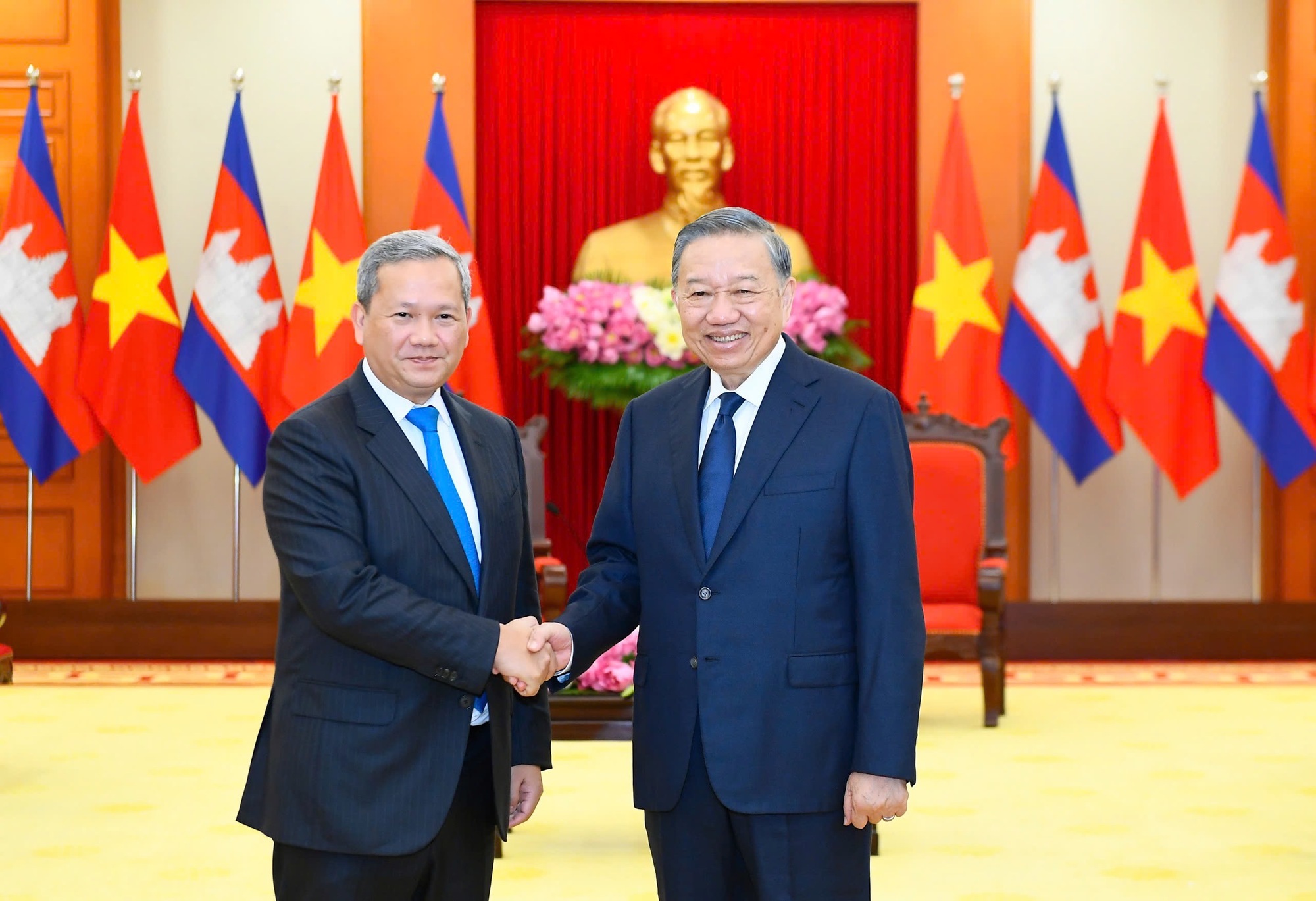 Tổng Bí thư, Chủ tịch nước Tô Lâm tiếp Thủ tướng Vương quốc Campuchia Hun Manet- Ảnh 1. Tổng Bí thư, Chủ tịch nước Tô Lâm tiếp Thủ tướng Vương quốc Campuchia Hun Manet- Ảnh 1.