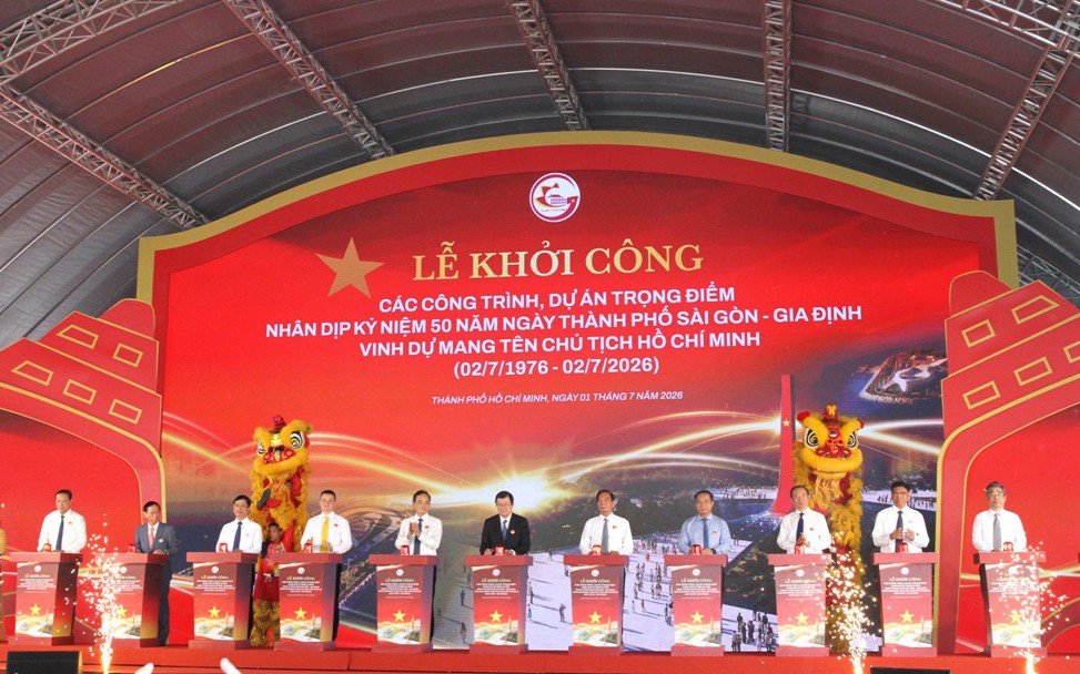 TPHCM khởi công đồng loạt 8 dự án trọng điểm chào mừng 50 năm Thành phố vinh dự mang tên Bác