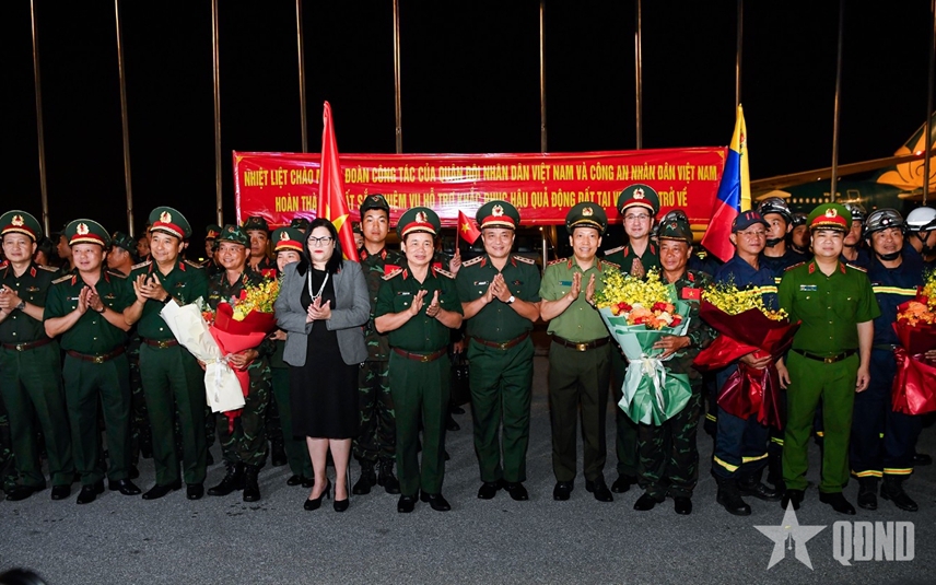Đoàn cứu hộ, cứu nạn Việt Nam trở về nước, hoàn thành nhiệm vụ tại Venezuela