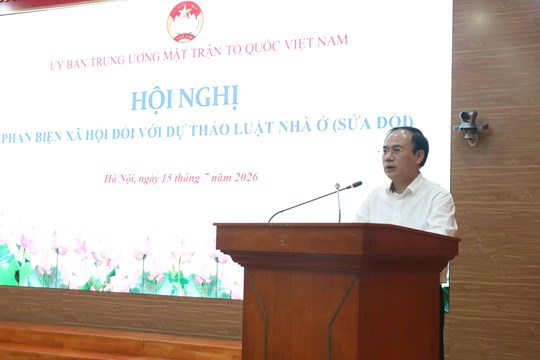 Ủy ban Trung ương MTTQ Việt Nam tham gia phản biện dự thảo Luật Nhà ở (sửa đổi)- Ảnh 3.