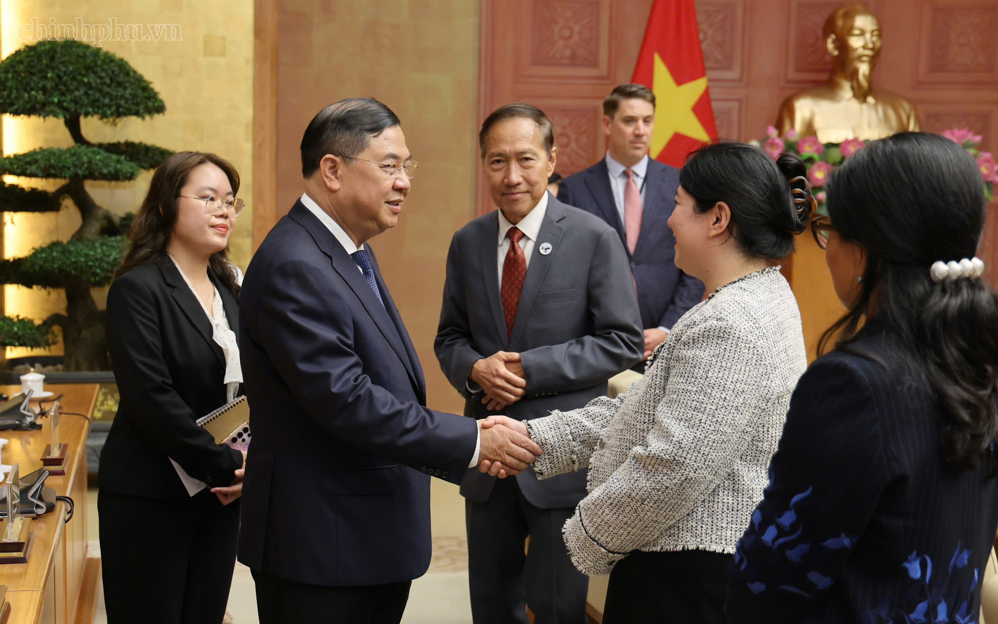 Phó Thủ tướng Thường trực Chính phủ Phạm Gia Túc làm việc với các doanh nghiệp Hoa Kỳ