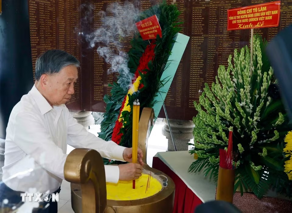 Tổng Bí thư, Chủ tịch nước Tô Lâm: Tìm kiếm, quy tập, xác định danh tính các liệt sĩ là trách nhiệm thiêng liêng trước Tổ quốc, trước nhân dân- Ảnh 2.