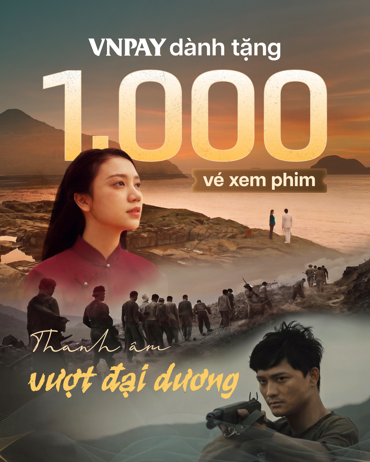 Lan tỏa giá trị lịch sử, VNPAY dành tặng 1.000 vé xem phim 'Thanh âm vượt đại dương'- Ảnh 1.