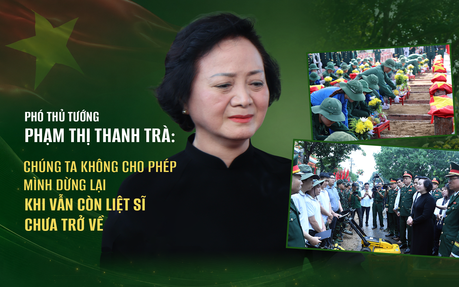 Phó Thủ tướng Phạm Thị Thanh Trà: Chiến dịch 500 ngày đêm và khát vọng đưa các liệt sĩ trở về