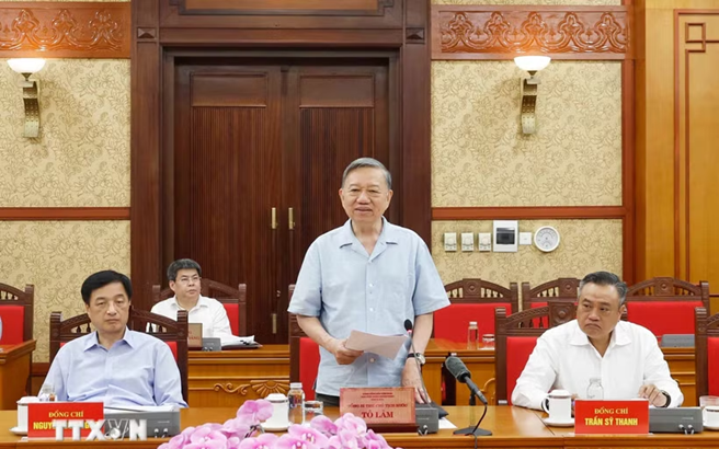 Thông cáo báo chí về cuộc làm việc của Tổng Bí thư, Chủ tịch nước Tô Lâm với Ban Thường vụ Đảng ủy Thanh tra Chính phủ