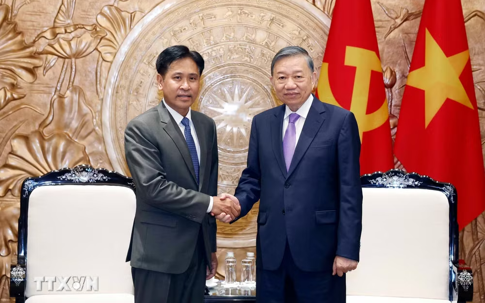 Tổng Bí thư, Chủ tịch nước Tô Lâm tiếp Chánh án Tòa án nhân dân Tối cao Lào