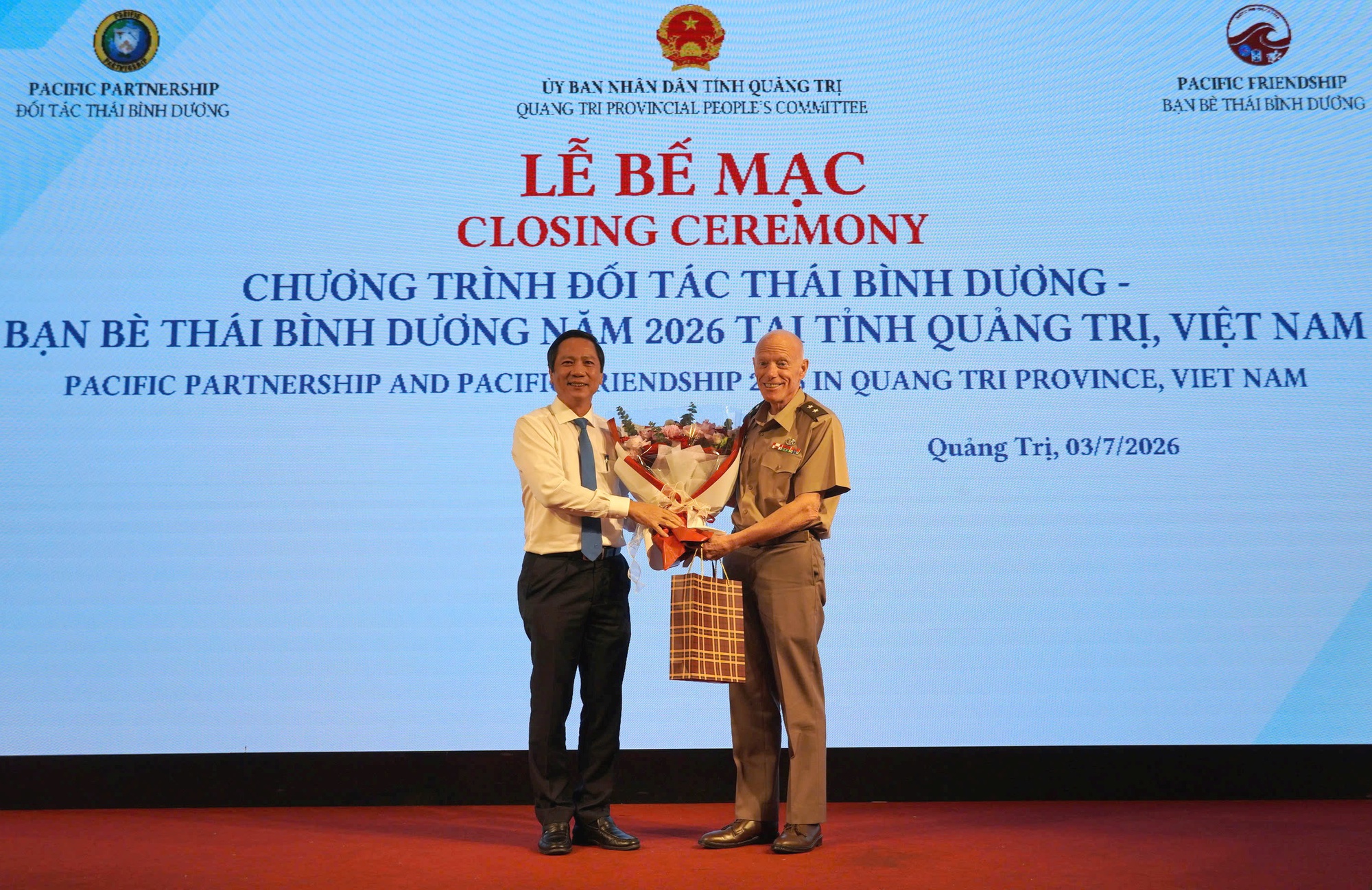 Bế mạc Chương trình Đối tác - Bạn bè Thái Bình Dương năm 2026 tại Quảng Trị- Ảnh 1.