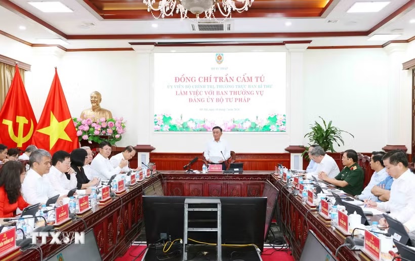 Thường trực Ban Bí thư Trần Cẩm Tú: Sớm hình thành nền tư pháp số hiện đại, đồng bộ- Ảnh 2.