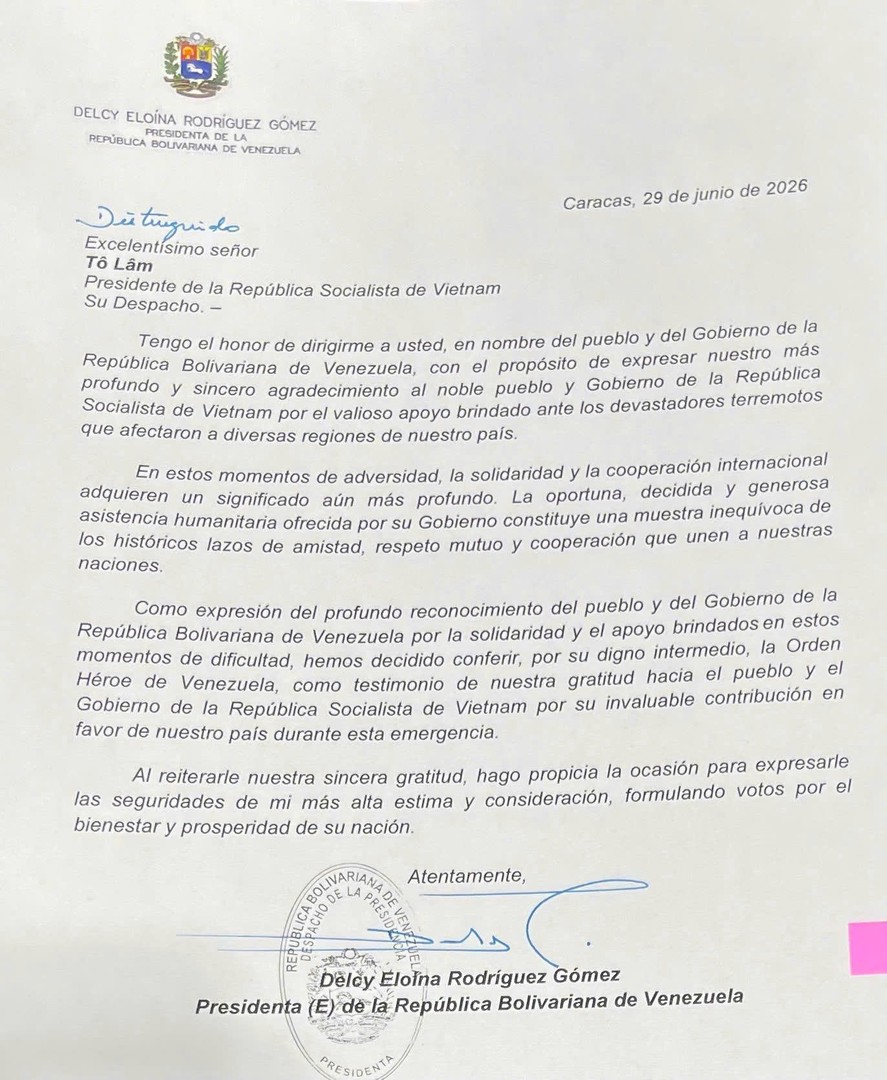 Venezuela vinh danh Đoàn cứu nạn, cứu hộ Việt Nam- Ảnh 1.