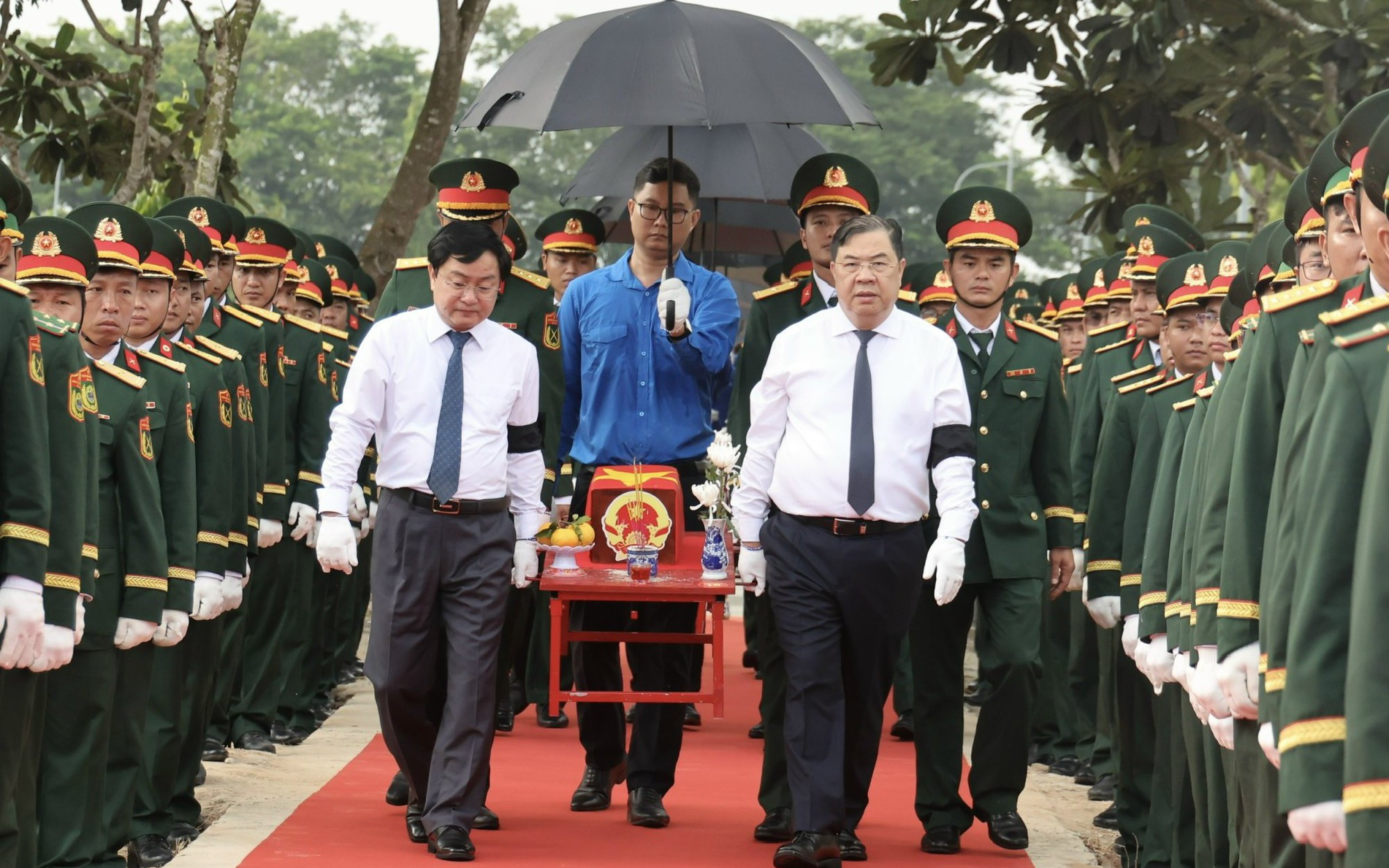 Phó Thủ tướng Thường trực Phạm Gia Túc dự Lễ viếng, truy điệu và an táng hài cốt liệt sĩ tại Tây Ninh