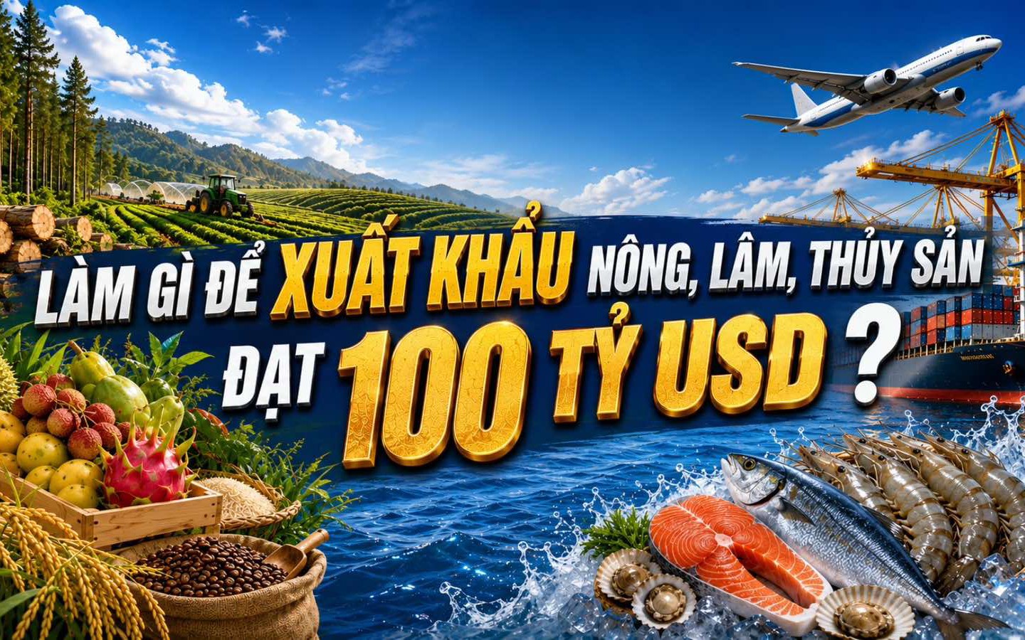 9H Tọa đàm 'Làm gì để xuất khẩu nông, lâm, thủy sản đạt 100 tỷ USD?'