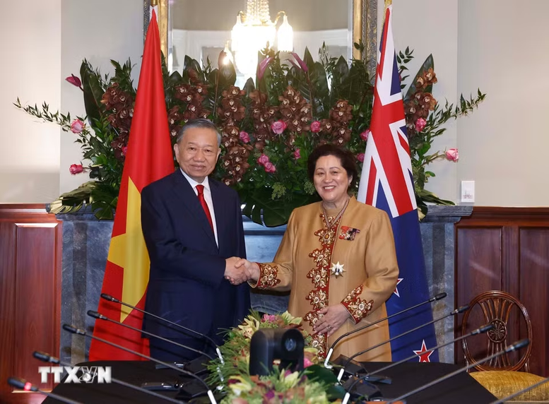Tuyên bố chung giữa Việt Nam và New Zealand nhân chuyến thăm cấp Nhà nước của Tổng Bí thư, Chủ tịch nước Tô Lâm tới New Zealand- Ảnh 1.