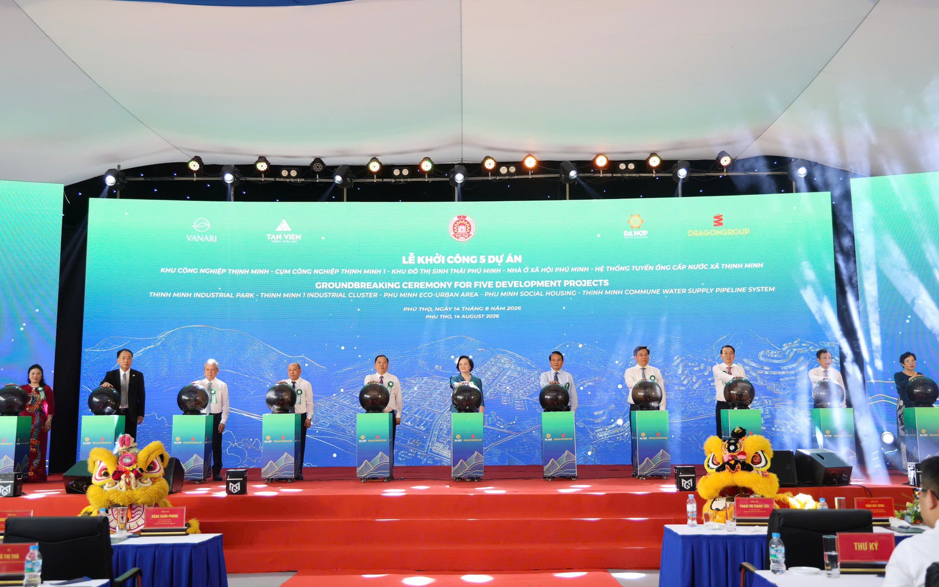 Phó Thủ tướng Phạm Thị Thanh Trà dự khởi công tổ hợp 5 dự án gần 7.600 tỷ đồng tại Phú Thọ