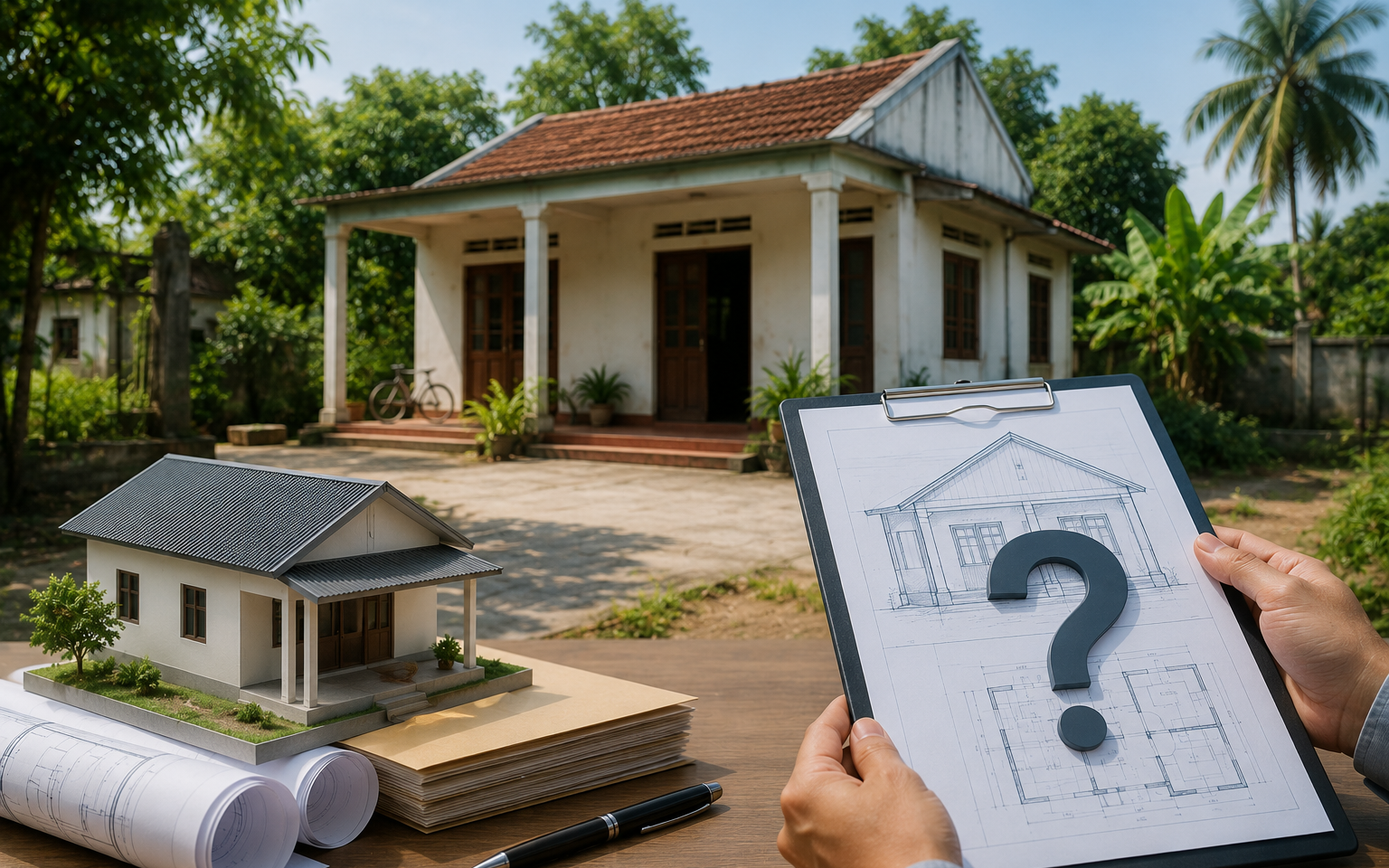 Nhà cấp IV ở nông thôn có phải xin giấy phép xây dựng?