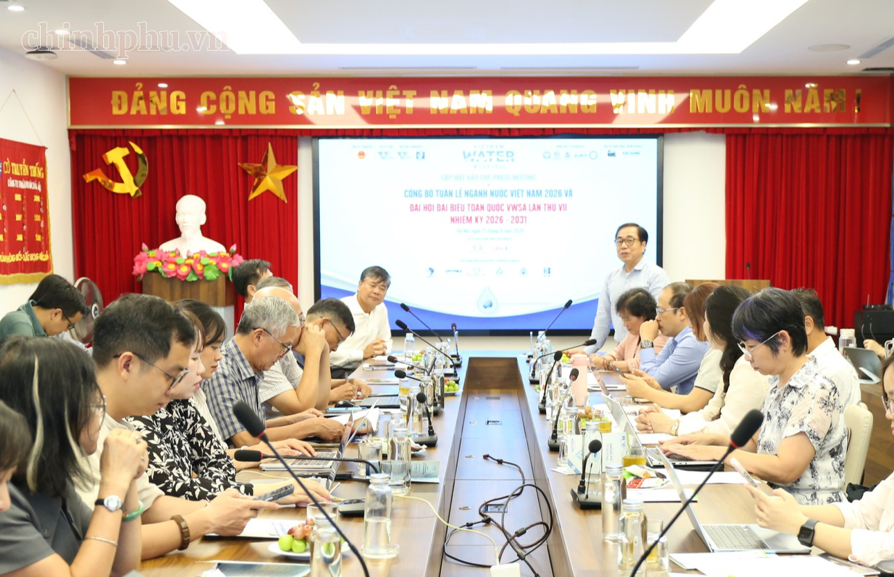 Tuần lễ ngành Nước Việt Nam 2026: Chuyển đổi số để tăng khả năng thích ứng- Ảnh 1.