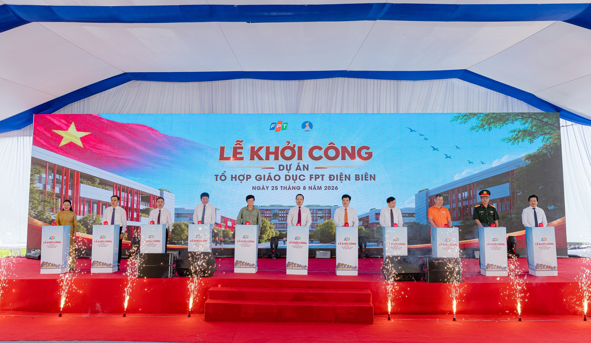 FPT khởi công tổ hợp giáo dục từ tiểu học đến sau đại học tại Điện Biên- Ảnh 1.