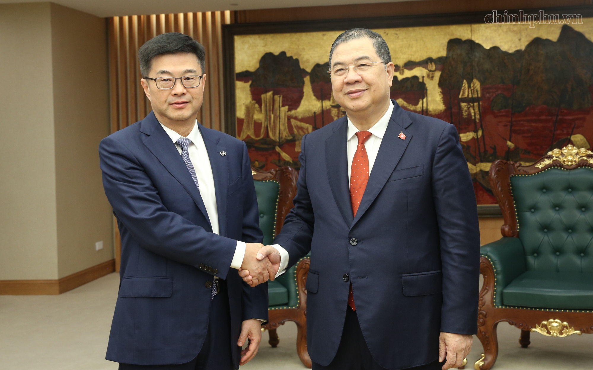 Phó Thủ tướng Thường trực Phạm Gia Túc tiếp Chủ tịch China Eximbank