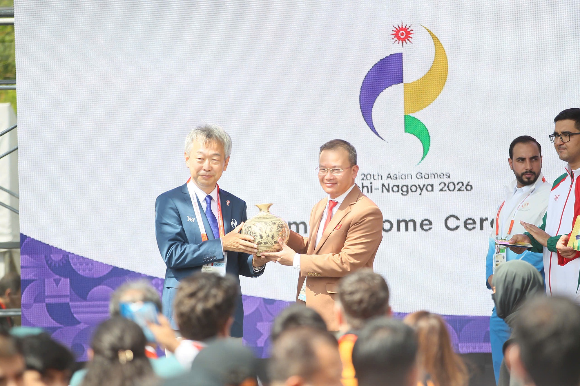 Lễ chào đón và thượng cờ Đoàn Thể thao Việt Nam tại ASIAD 20- Ảnh 3.