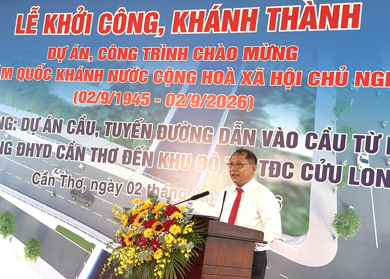 Cần Thơ khởi công, khánh thành loạt công trình, dự án chào mừng Quốc khánh 2/9- Ảnh 3.