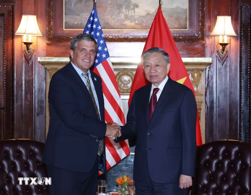 Tổng Bí thư, Chủ tịch nước Tô Lâm tiếp Quyền Giám đốc Cơ quan Thương mại và Phát triển Hoa Kỳ- Ảnh 1.