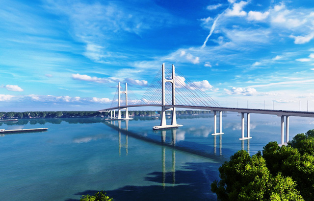 Construction begins on new bridge connecting two southern provinces - Ảnh 1. Construction begins on new bridge connecting two southern provinces - Ảnh 1.