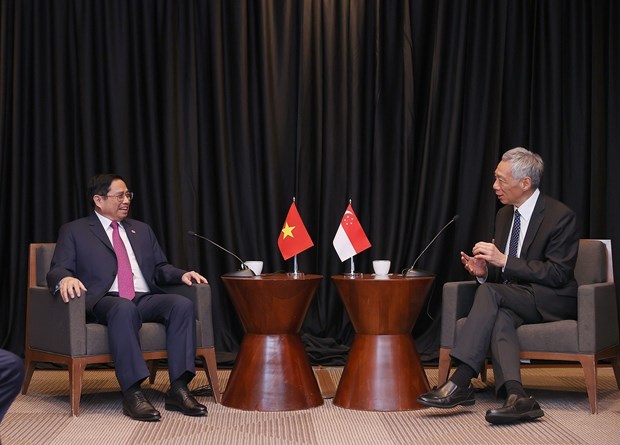 Vietnamese, Singaporean PMs meet in Washington ahead of ASEAN-U.S. Summit - Ảnh 2.